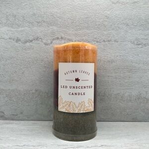 💫  $3 Autumn Leaves LED Unscented Candle